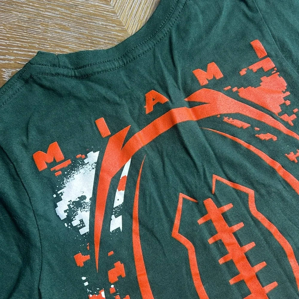 GEN2 Green Miami Hurricanes T-Shirt Kids S
